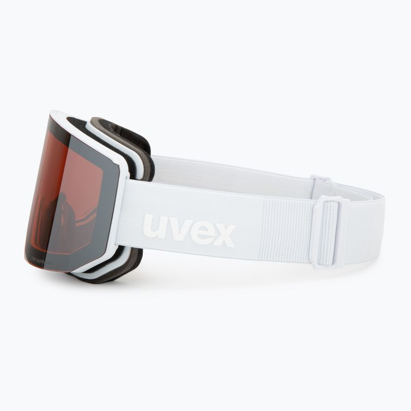 Skibrille Uvex Lace Attract FM white matt/mirror silver 5