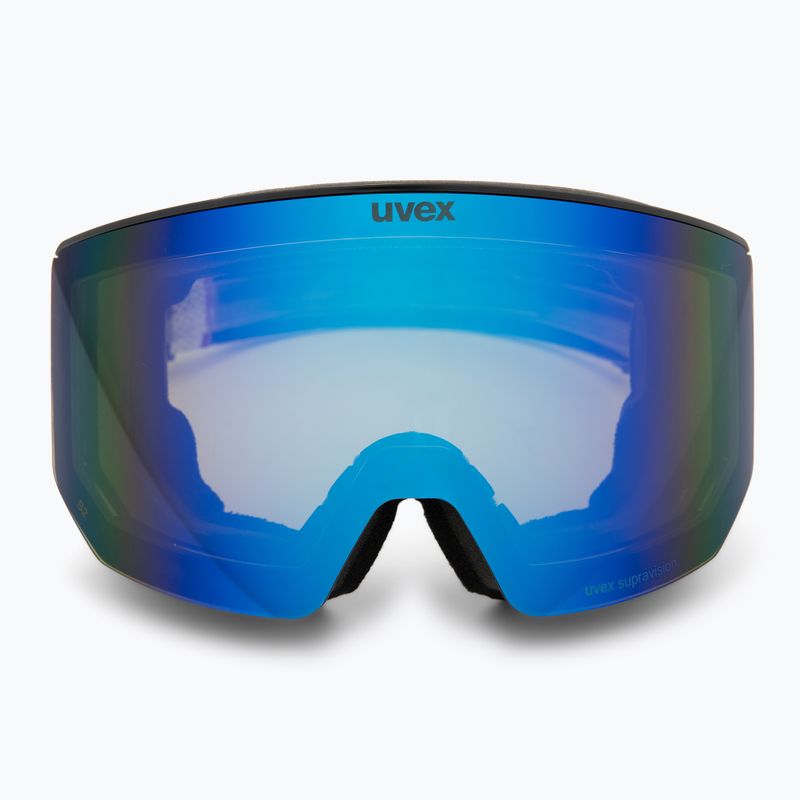 Skibrille Uvex Lace Attract FM black matt/mirror blue 2