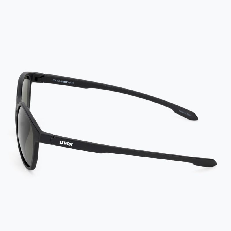 Sonnenbrille UVEX LGL 54 black matte/green 4