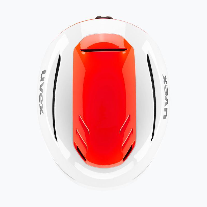 Skihelm UVEX Resolution SL white/electric red 4