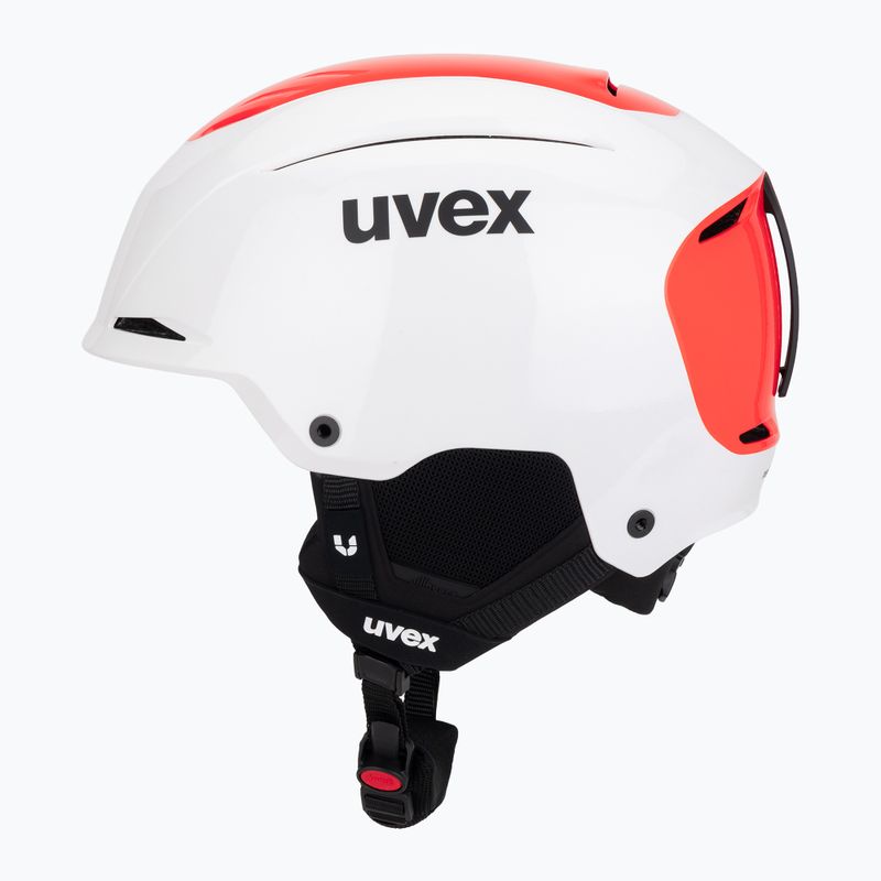 Skihelm UVEX Resolution SL white/electric red 3