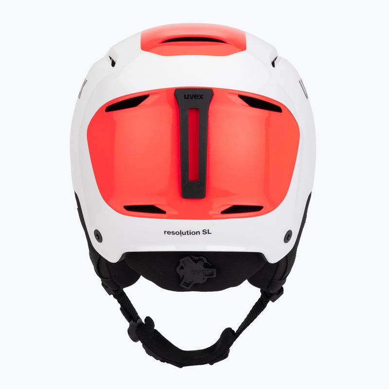 Skihelm UVEX Resolution SL white/electric red 4