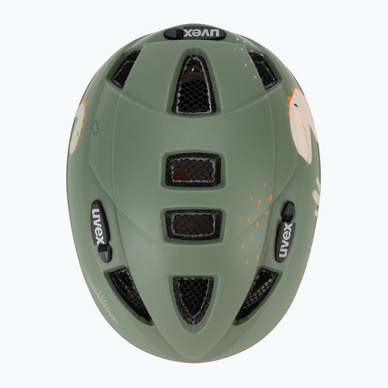 Kinder-Fahrradhelm UVEX Kid 2 CC sage green dino matt 6