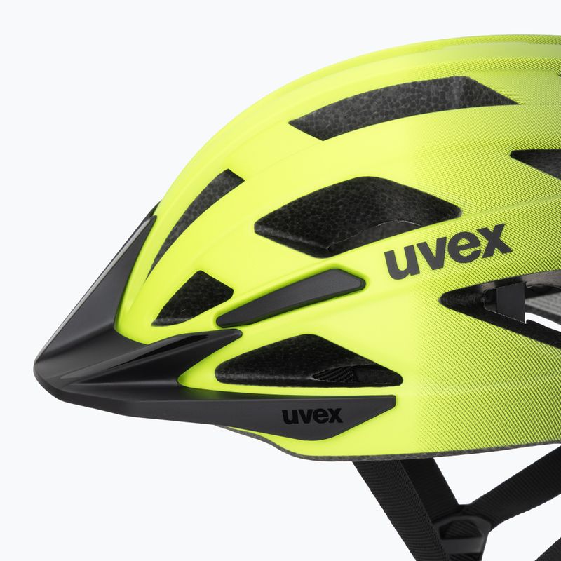 Fahrradhelm UVEX I-vo 2 neon yellow/black matt 7