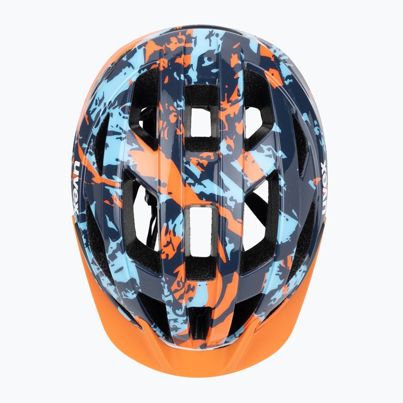 Fahrradhelm Kinder UVEX Air Wing 2 papaya/bubble blue 6