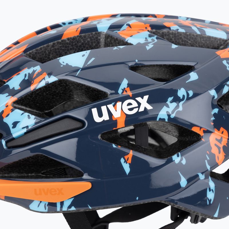 Fahrradhelm Kinder UVEX Air Wing 2 papaya/bubble blue 7
