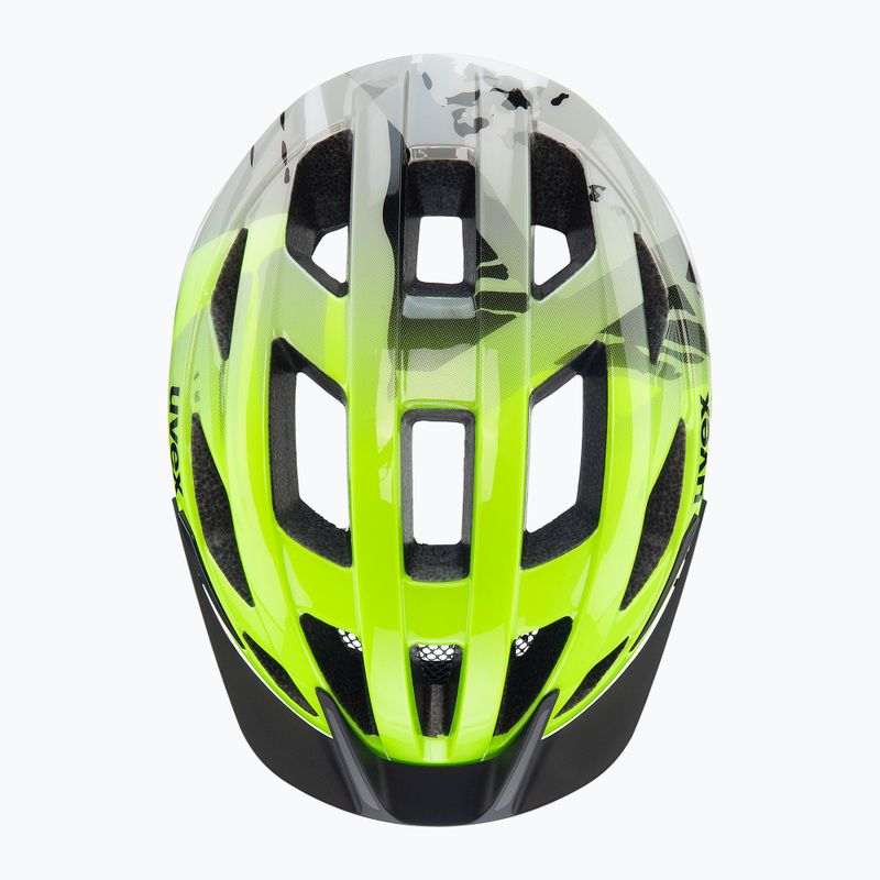 Fahrradhelm Kinder UVEX Air Wing 2 neon yellow/black 4
