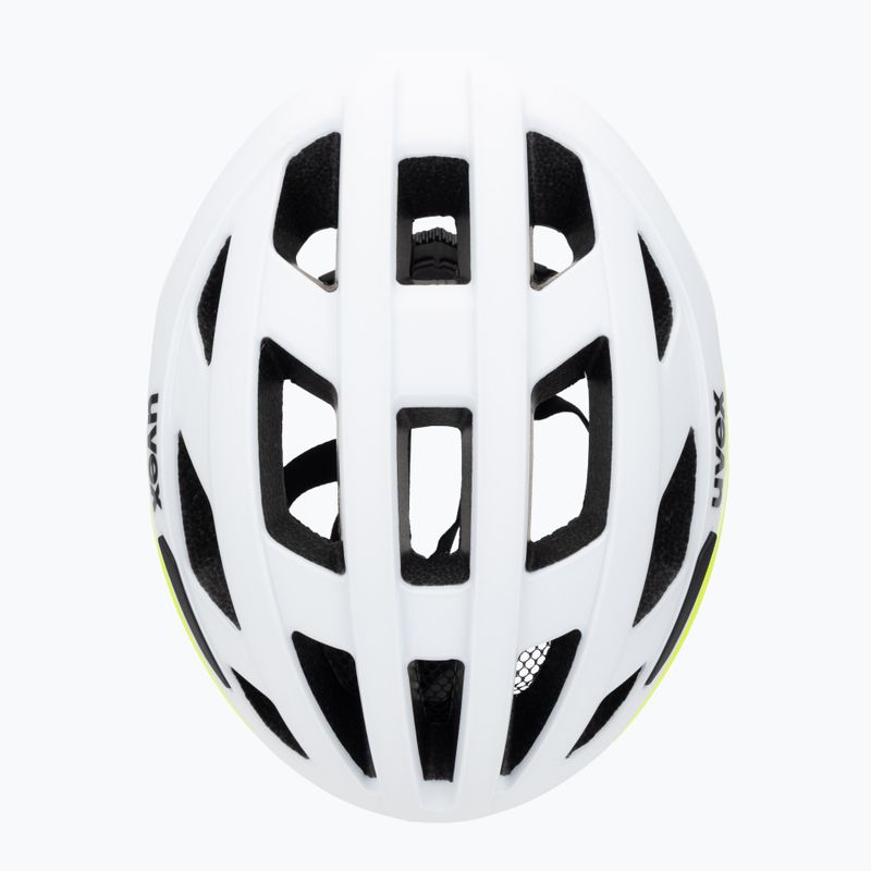 Fahrradhelm UVEX I-Volute white/neon yellow matt 6