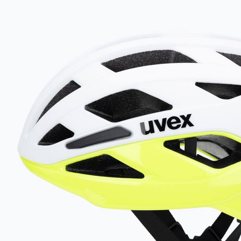 Fahrradhelm UVEX I-Volute white/neon yellow matt 7