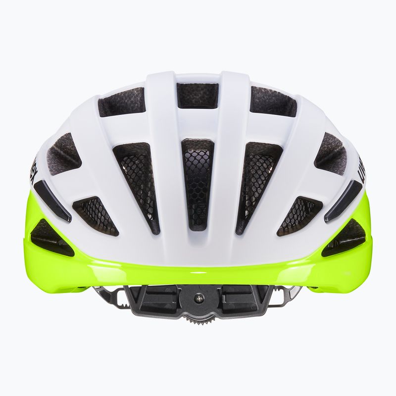 Fahrradhelm UVEX I-Volute white/neon yellow matt 2