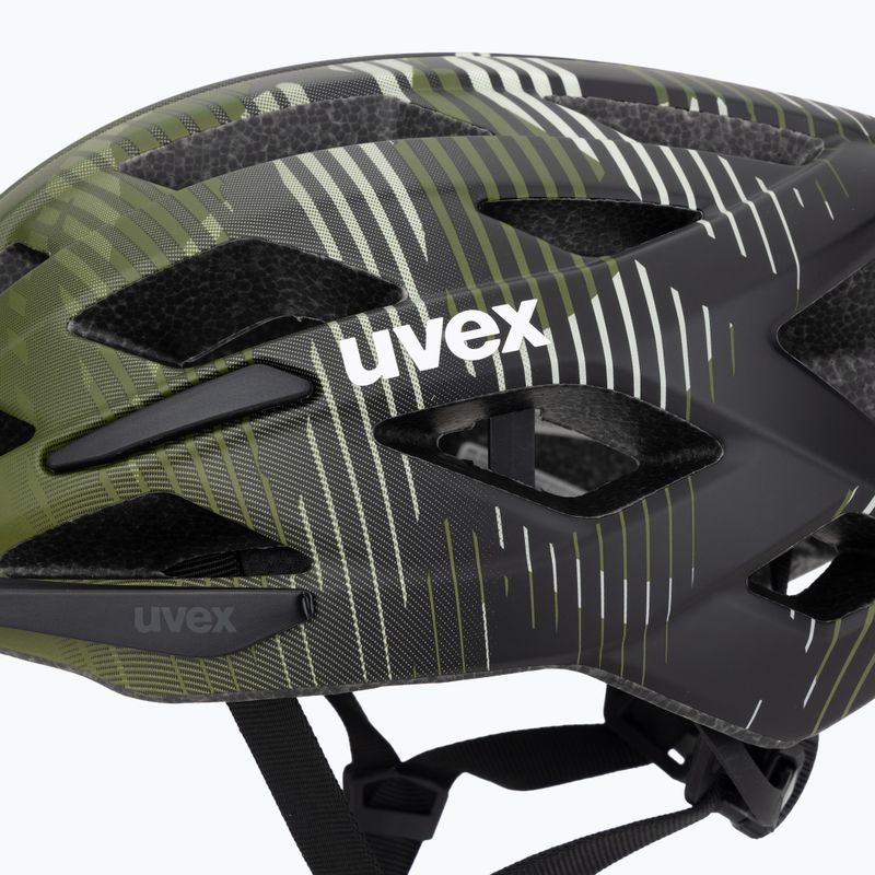 Fahrradhelm Kinder UVEX Air Wing 2 CC dark olive/black Matt 7