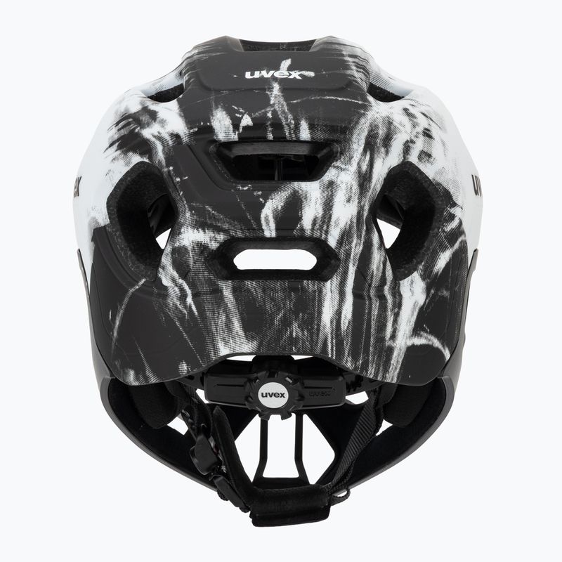 Kinder-Fahrradhelm UVEX React Fullface Jr black/white matt 4