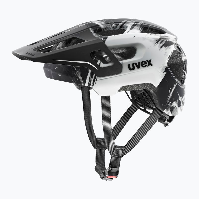 Kinder-Fahrradhelm UVEX React Fullface Jr black/white matt 2