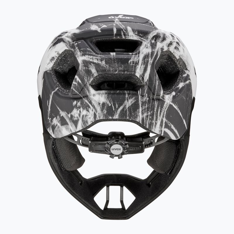 Kinder-Fahrradhelm UVEX React Fullface Jr black/white matt 4