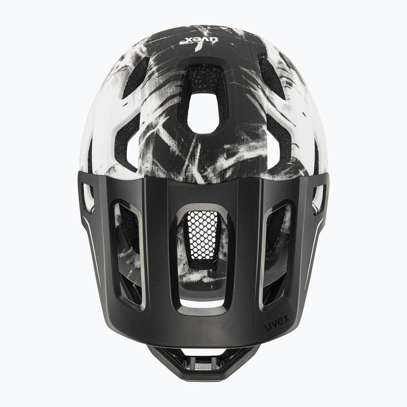 Kinder-Fahrradhelm UVEX React Fullface Jr black/white matt 5
