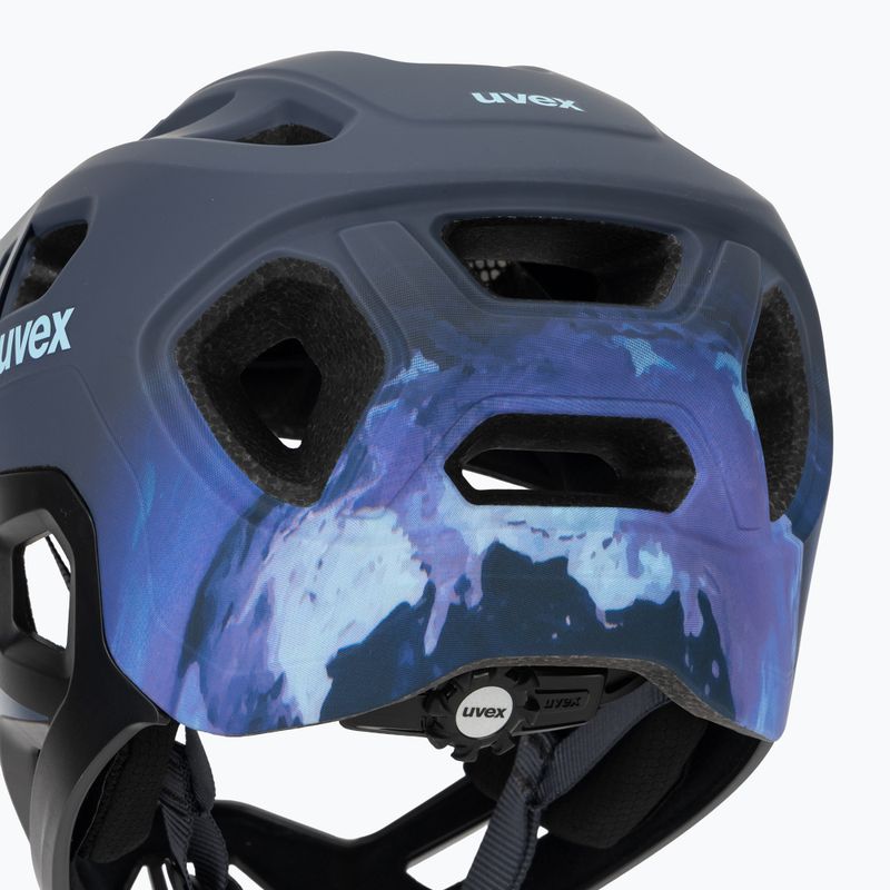 Kinder-Fahrradhelm UVEX React Fullface Jr dusk blue matt 8
