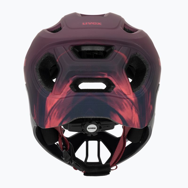 Kinder-Fahrradhelm UVEX React Fullface Jr cranberry matt 4