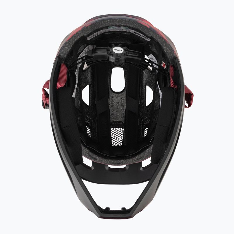 Kinder-Fahrradhelm UVEX React Fullface Jr cranberry matt 5