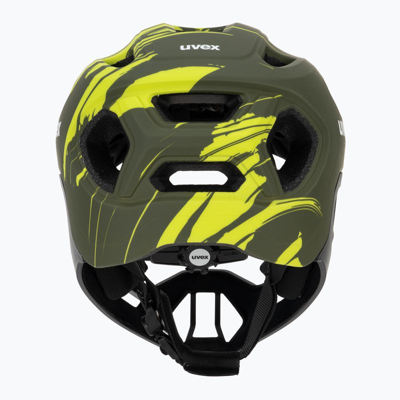 Kinder-Fahrradhelm UVEX React Fullface Jr dark olive matt 4