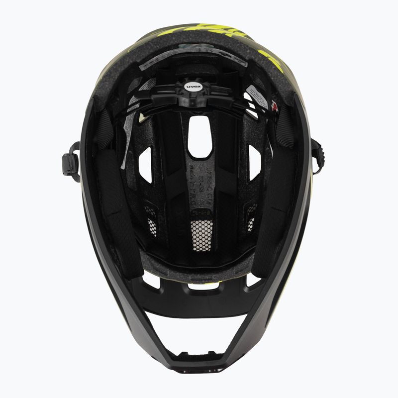 Kinder-Fahrradhelm UVEX React Fullface Jr dark olive matt 5