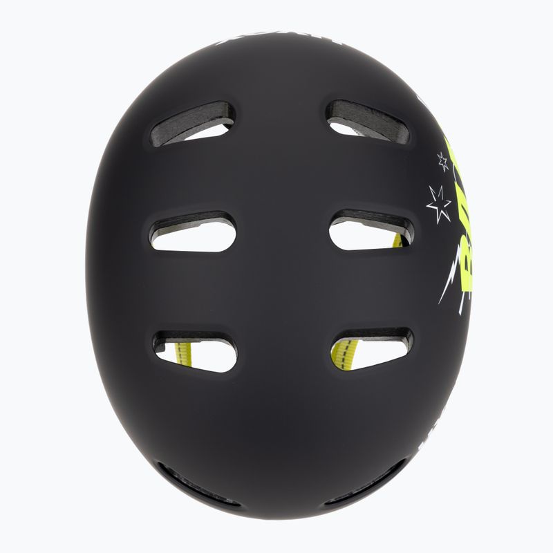 Kinderhelm UVEX Kid 4 Style bam black/lime matt 6