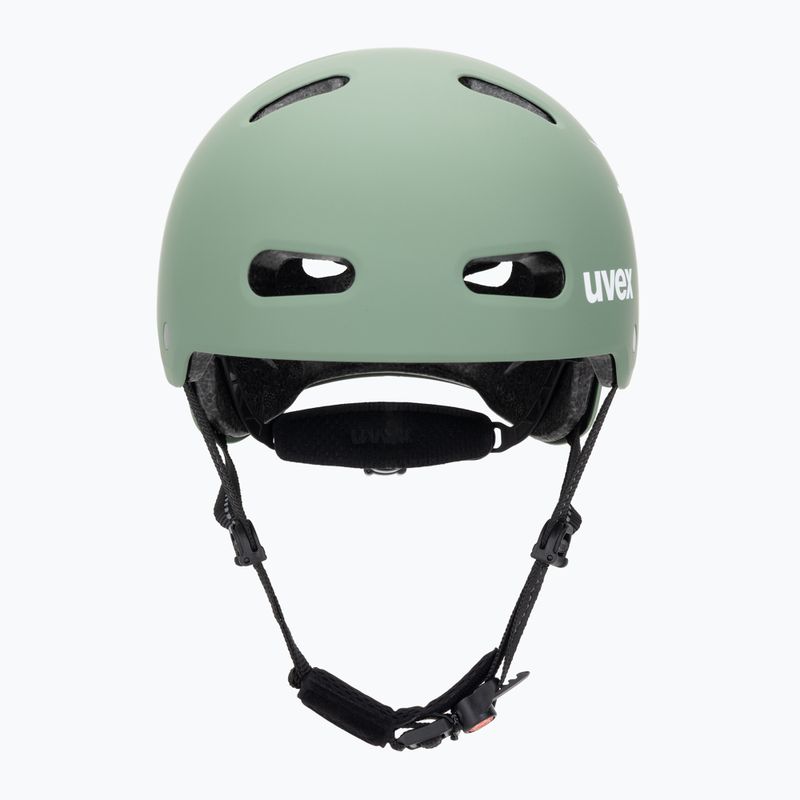 Kinderhelm UVEX Kid 4 Style bam moss green/papaya matt 2
