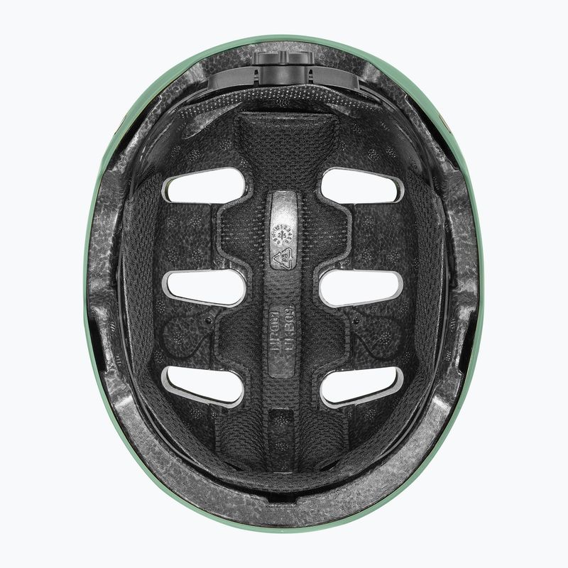 Kinderhelm UVEX Kid 4 Style bam moss green/papaya matt 5