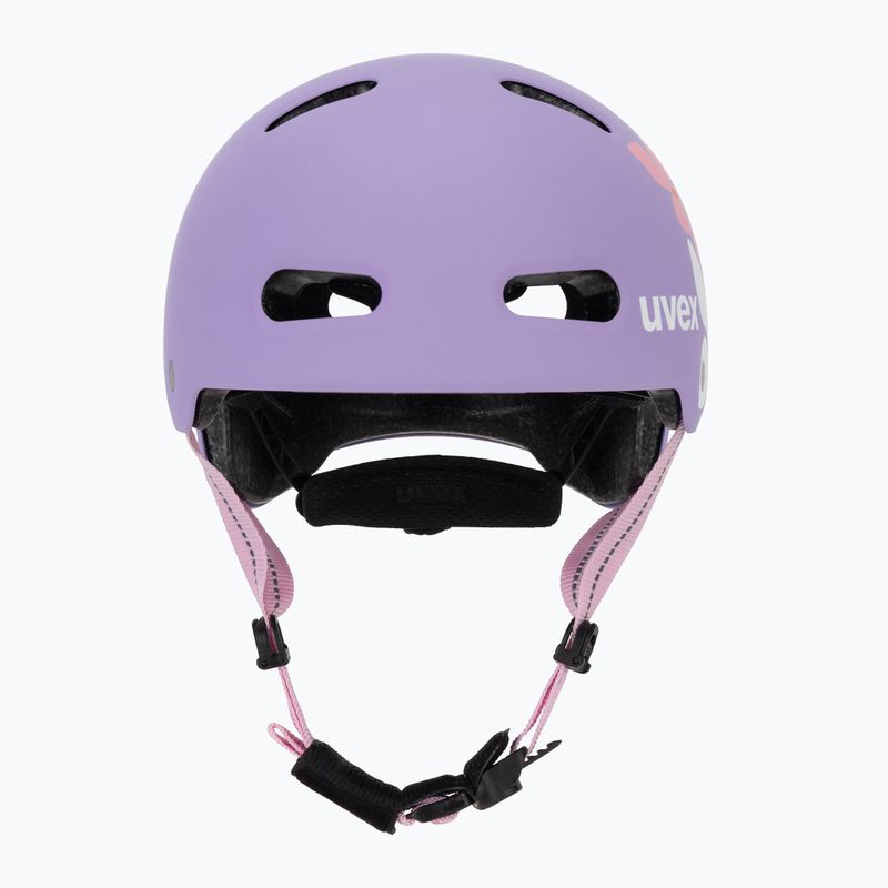 Kinderhelm UVEX Kid 4 Style flower lilac matte 2