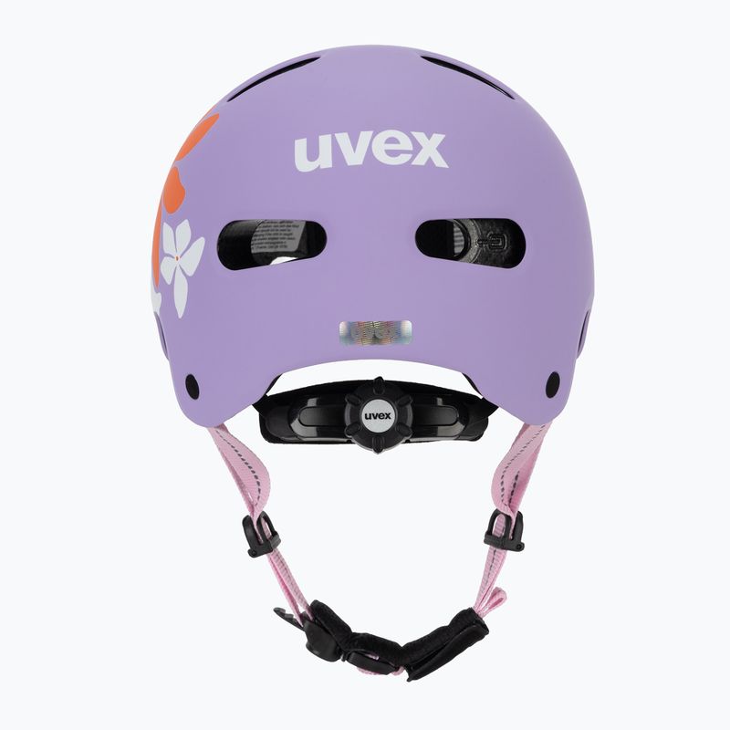 Kinderhelm UVEX Kid 4 Style flower lilac matte 4