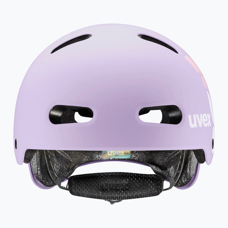 Kinderhelm UVEX Kid 4 Style flower lilac matte 2