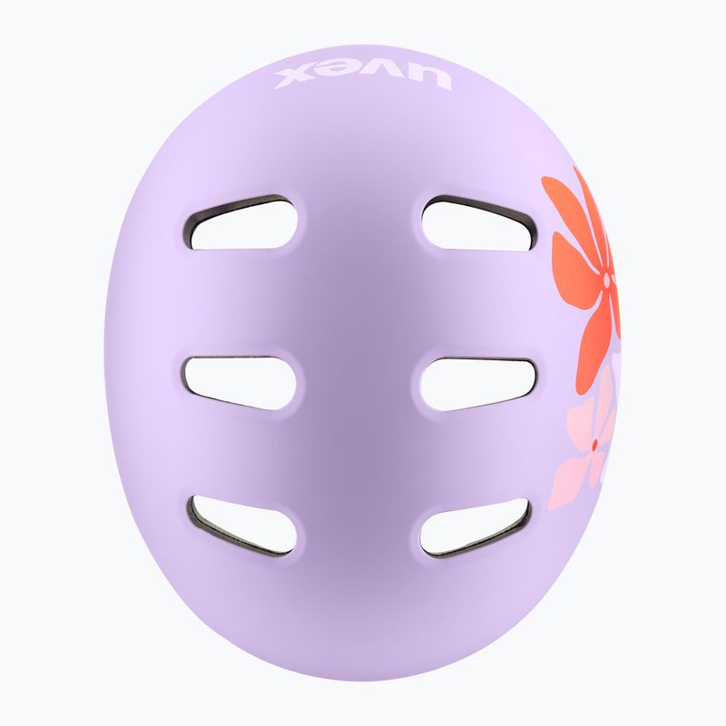 Kinderhelm UVEX Kid 4 Style flower lilac matte 4