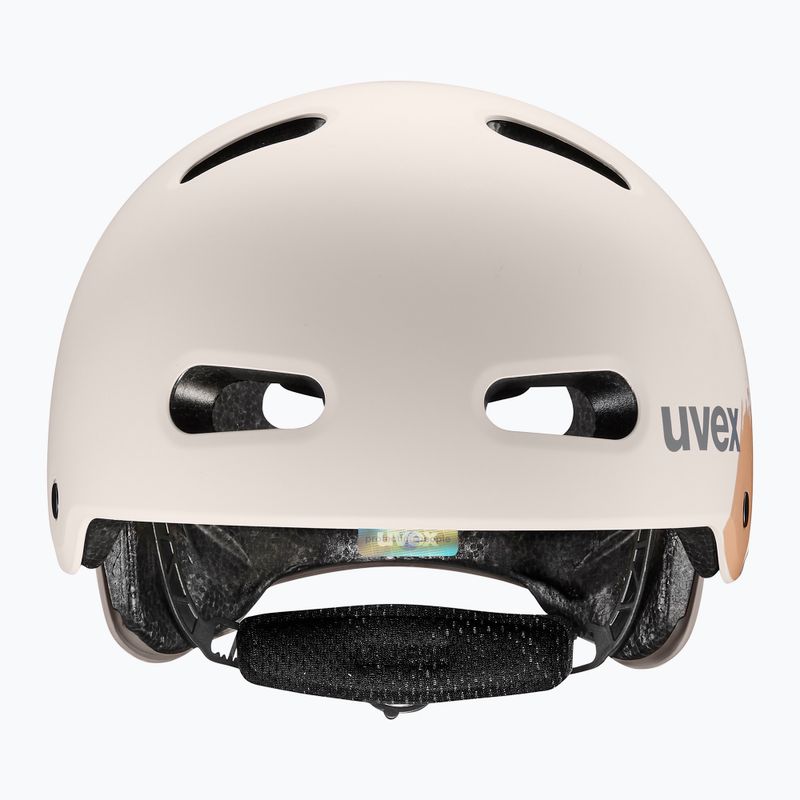 Kinderhelm UVEX Kid 4 Style super hero warm grey matt 2