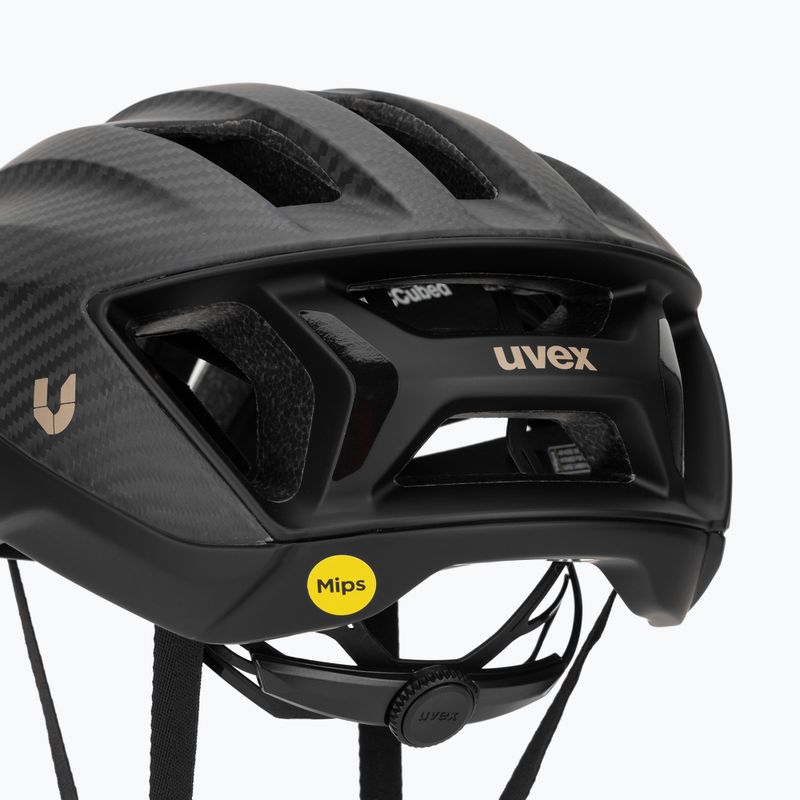Fahrradhelm UVEX Ultimate Surge Carbon Mips all black matt 8