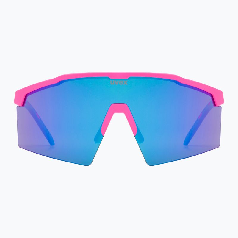 Sonnenbrille UVEX Flowline pink matt/mirror blue 3