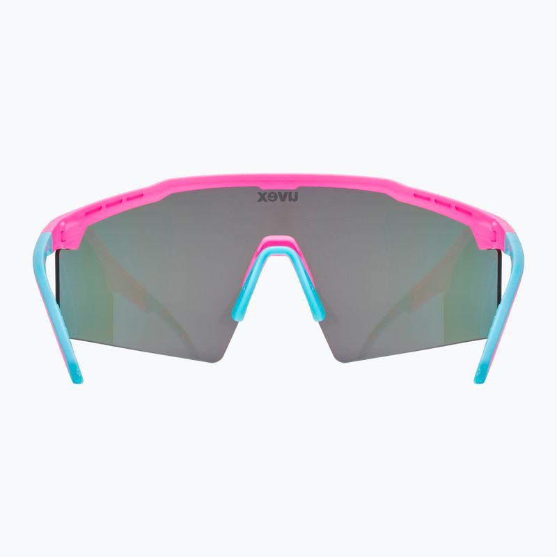 Sonnenbrille UVEX Flowline pink matt/mirror blue 4