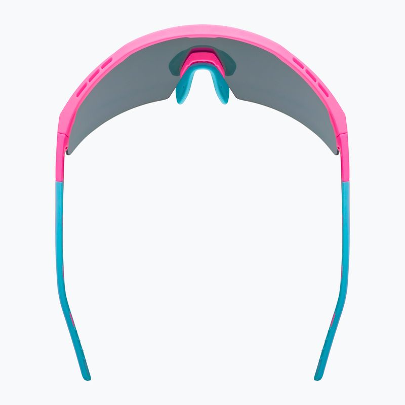 Sonnenbrille UVEX Flowline pink matt/mirror blue 5