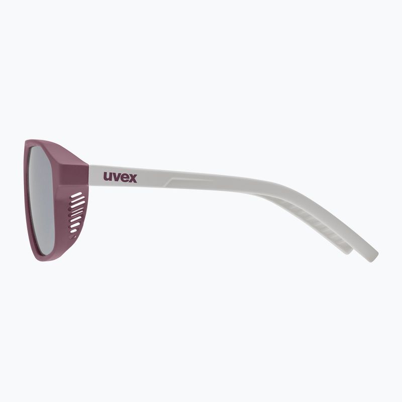 Kinder-Sonnenbrille UVEX Cosmic Jr cranberry/grey matt/mirror silver 5