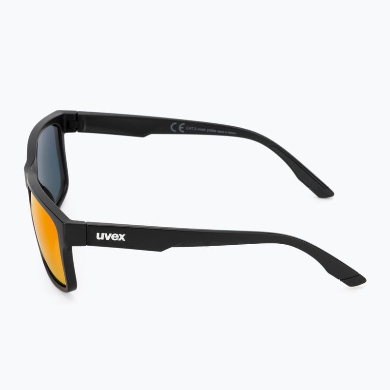 Sonnenbrille UVEX Poise black matt/mirror red 4