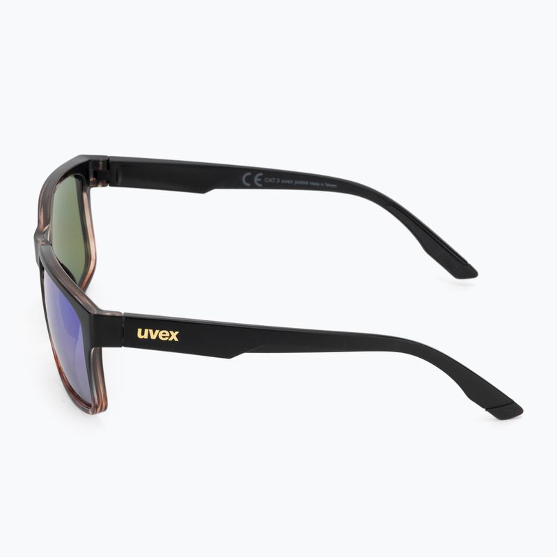 Sonnenbrille UVEX Poise black demi matt/mirror green 4