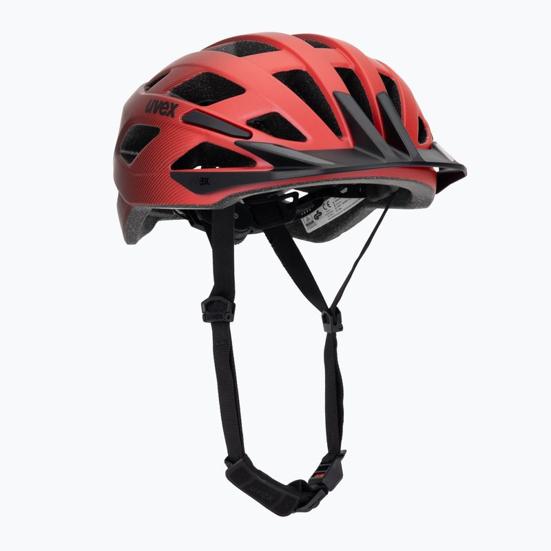Fahrradhelm UVEX I-vo 2 red/black matte 2