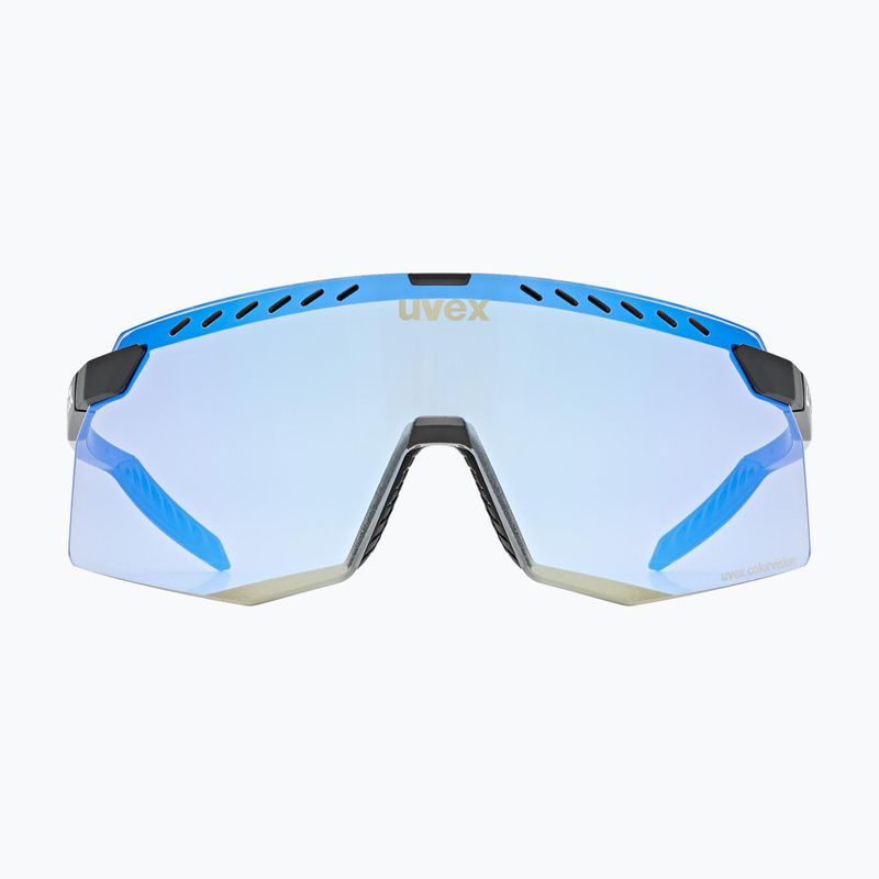 Sonnenbrille UVEX Pace Stage CV black matte/mirror blue 2