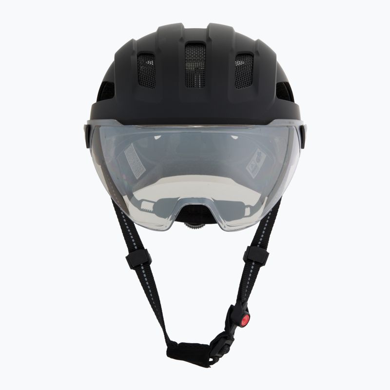 Fahrradhelm UVEX Stride Visor black matt/lite mirror silver 2