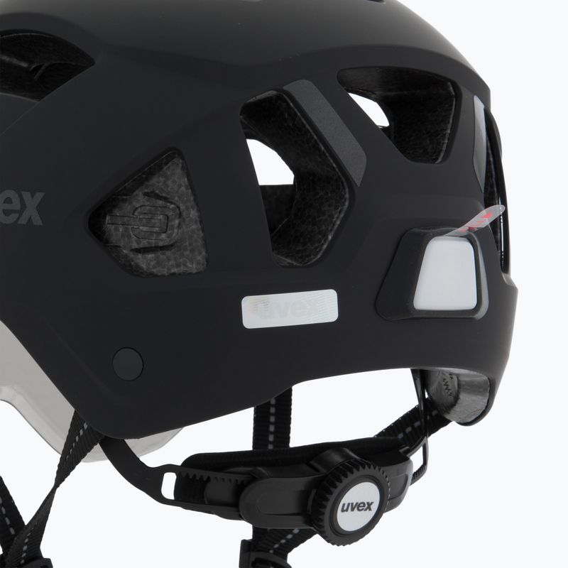 Fahrradhelm UVEX Stride Visor black matt/lite mirror silver 7