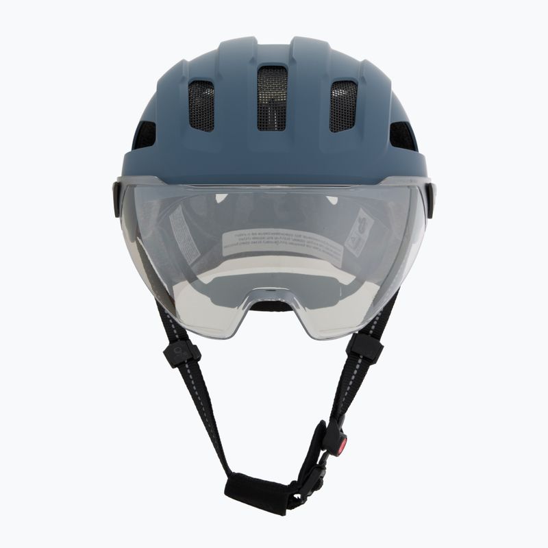 Fahrradhelm UVEX Stride Visor stone blue matt/lite mirror silver 2