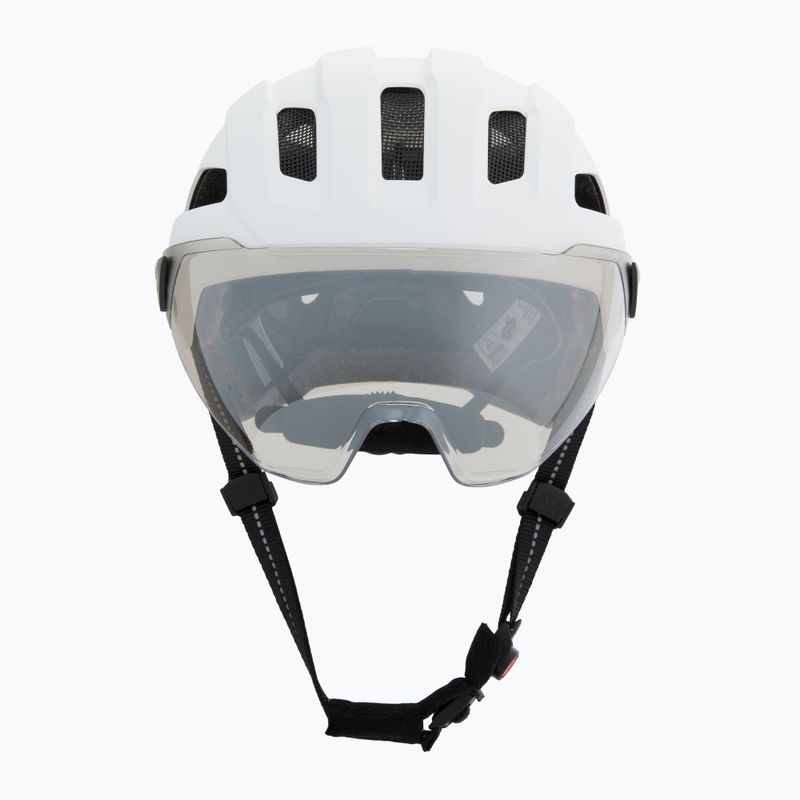 Fahrradhelm UVEX Stride Visor white matt/lite mirror silver 2