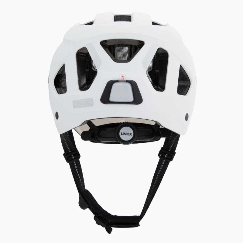 Fahrradhelm UVEX Stride Visor white matt/lite mirror silver 4