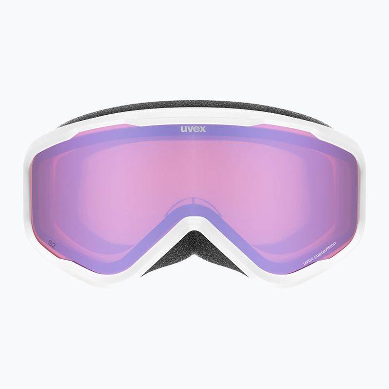 Kinder-Skibrille UVEX Speedy Nova FM S2 white matt/mirror rose 2