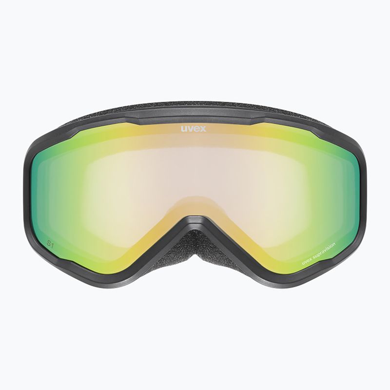 Kinder-Skibrille UVEX Speedy Nova FM S2 black matt/mirror green 2