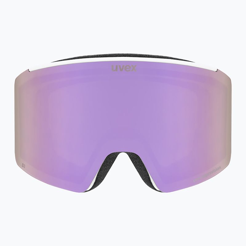Skibrille UVEX Ignite FM S3 white matt/mirror rose 2
