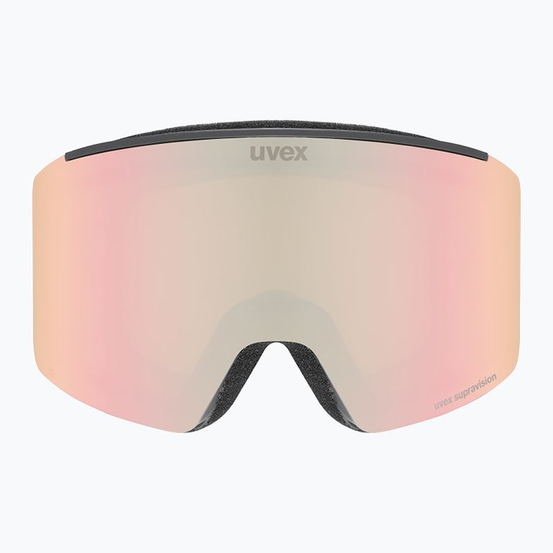 Skibrille UVEX Ignite FM S3 black matt/mirror rose 2
